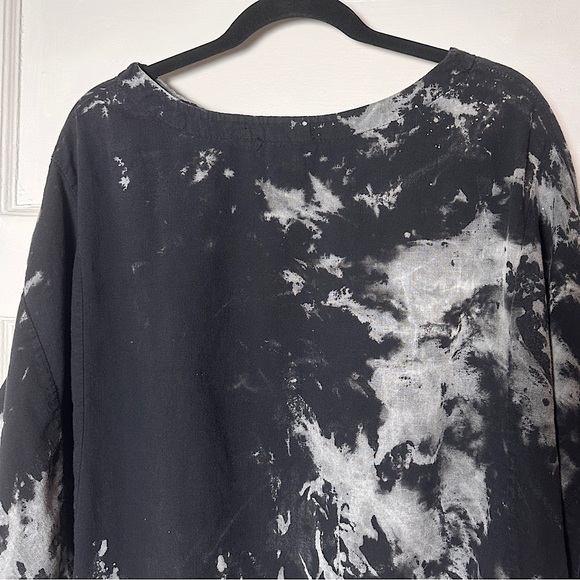 Schmatta Chic 100% Cotton Tie Dye Dolman Sleeve Top Relaxed Flowy Lagenlook SM - Picture 12 of 17